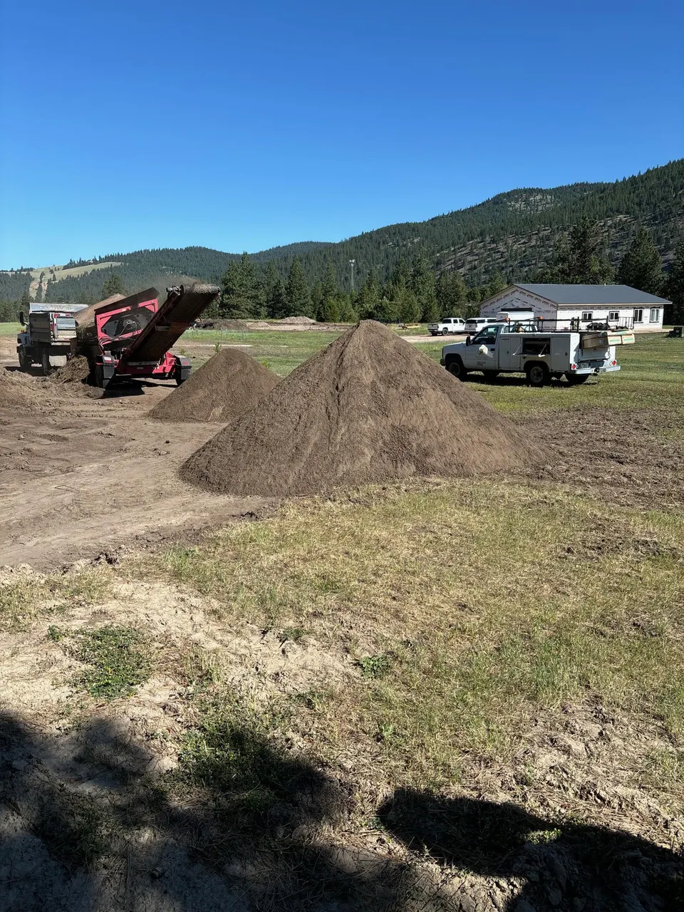 Active worksite managed by Handy's Construction LLC in Missoula, MT