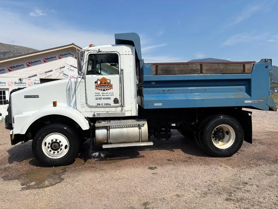 Handy's Construction branded truck on a jobsite in Missoula Montana